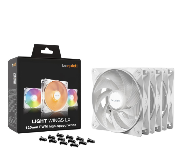 be quiet! Light Wings LX 120mm High-speed PWM White TriplePack 3x120mm - 1287581 - zdjęcie 3